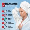 Infinitee Xclusives Luxury 100% Cotton Towel Set  8 Piece Bathroom Towel Set (2 Bath Towels, 2 Hand Towels, 4 Washcloths)  Soft & Absorbent Towels for Bathroom (Serene Teal) view 2