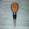 3rd Anniversary Engraved Leather Bottle Stopper, 3 Years Married (Since we Said "I do") view 2
