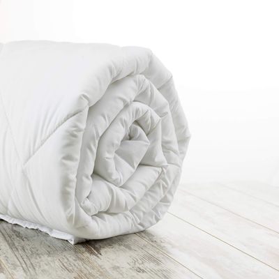 Luxury Queen-Size (71" x 83" in, 990 gr/m2) 100% Peruvian Royal Alpaca Mattress Topper Covered with Peruvian Pima Cotton 600-threads, Organic, Soft, Handmade