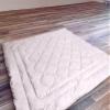 Luxury Queen-Size (71" x 83" in, 990 gr/m2) 100% Peruvian Royal Alpaca Mattress Topper Covered with Peruvian Pima Cotton 600-threads, Organic, Soft, Handmade view 2