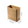 CL-ZZZ Nordic Style Wooden Square Trash Can with Pressing Ring for Bedroom, Living Room, Bathroom and Office, Waste Bin Wastebaskets Trash bin view 2
