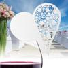 HERCHR 50pcs Place Cards, Heart Shape Table Card for Wine Glass, Wedding, Table, Dinner Parties, Seating Cards(White) view 2