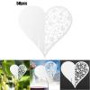 HERCHR 50pcs Place Cards, Heart Shape Table Card for Wine Glass, Wedding, Table, Dinner Parties, Seating Cards(White) view 4