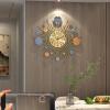 Clock Home Mute Clock Wall Clock Living Room Nordic Net Red Light Luxury Simple Decorative Wall Watch Artistic Atmosphere Clock view 2