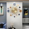 Clock Home Mute Clock Wall Clock Living Room Nordic Net Red Light Luxury Simple Decorative Wall Watch Artistic Atmosphere Clock view 3