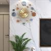 Clock Home Mute Clock Wall Clock Living Room Nordic Net Red Light Luxury Simple Decorative Wall Watch Artistic Atmosphere Clock view 4