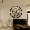 Clock Wall Clocks Silent Roman Retro Gear Wood Clock for Bar Cafe Home (Gold - 40/50/60cm) view 3