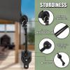 Lihopefe New Bungee Kit + End Caps Universal Replacement Mounting Brackets for Exterior/Interior Roller Blinds (Black, 2pack) view 2