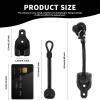 Lihopefe New Bungee Kit + End Caps Universal Replacement Mounting Brackets for Exterior/Interior Roller Blinds (Black, 2pack) view 3
