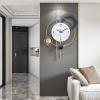 Clock Wall Hanging Simple Home Clock Decoration Nordic Decorative Clock Light Luxury Personality Wall Clock Living Room Creative Clock Clock Bedroom Table view 2