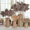 Bamboo Woven Hand Knitting Dried Flower Vase Straw Woven Flower Pot Decor Living Room Flower Arrangement Flower Basket Bottle (C-L Size) view 4