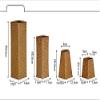 Bamboo Woven Hand Knitting Dried Flower Vase Straw Woven Flower Pot Decor Living Room Flower Arrangement Flower Basket Bottle (A-L Size) view 2