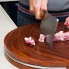 MNSSRN Whole Wooden Cutting Board, Anti-Cutting Durable Cut Bones Cut Meat Round Thickened Dining Room Suitable for 2 to 5 People,39cm view 3
