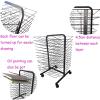Drying Rack, Back-to-Back 13-Shelf Mobile Drying Rack with 26 Wire Shelves for Works of Art Studios and Home Use, Black Powder Coated Finish, Drying & Print Racks, 456682cm view 3