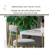 URINGO Contemporary Upholstered Counter Height Bar Stool, Velvet Seat Dining Chair, Bar Chair with Gold Metal Legs for Kitchen,Bistro,Caf,Pub High Stool Max. Load 400lb view 4
