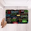 Boys Gaming Bathroom Rugs Mats,Non Slip Bath Rug for Shower Bathroom Floors,for Adult Teens Kids Living Room Bedroom Mat Floor Machine Washable Doormats,Video Games Gamer Area-Rugs, 16"x24" view 1