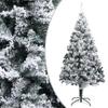 Artificial Christmas Tree with Flocked Snow Green 70.9" PVC,White Artificial Christmas Tree, with Metal Stand, Easy Assembly, for Indoor and Outdoor Use,Christmas Artificial Snow view 1
