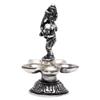 Indian Shelf Handmade Ganesha Ancient Pital Diya Brass Oil Lamp Diwali Gifts Decoration Worship Deep (Size: 14.2cm) BOL-364 view 3