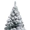 Artificial Christmas Tree with Flocked Snow Green 59.1" PVC,White Artificial Christmas Tree, with Metal Stand, Easy Assembly, for Indoor and Outdoor Use,Christmas Artificial Snow view 3