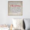 Aihesui Rustic Wood Signs Modern Farmhouse Wall Hanging Art Twas the Night Before Christmas Plaque for Living Room Kitchen Batheroom Bedroom 16x16inch, white-style view 4