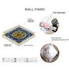 25 PCS Moroccan Style Tile Sticker, 4x4 Inch(10x10cm) Traditional DIY Murals, Tile Waterproof Oil Proof Removable Decals for Bathroom & Kitchen Backsplash (4I-SVC0-ZV27) view 3