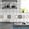 25 PCS Moroccan Style Tile Sticker, 4x4 Inch(10x10cm) Traditional DIY Murals, Tile Waterproof Oil Proof Removable Decals for Bathroom & Kitchen Backsplash (4I-SVC0-ZV27) view 4