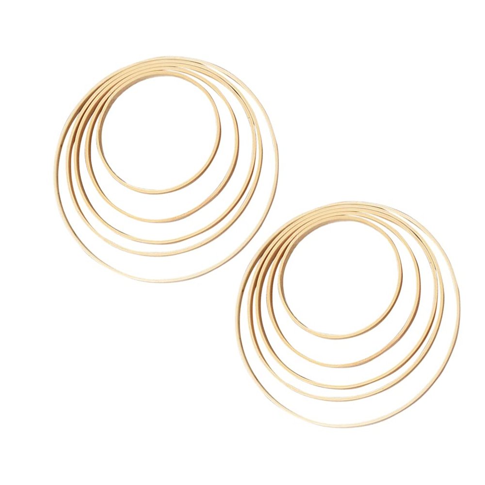 10pcs Dream Catcher Bamboo Circle Garland Frame Lantern Frame DIY Round Fan Dream Catcher Garland Circle DIY Lantern Wreath