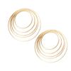 10pcs Dream Catcher Bamboo Circle Garland Frame Lantern Frame DIY Round Fan Dream Catcher Garland Circle DIY Lantern Wreath view 1