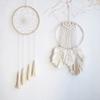 10pcs Dream Catcher Bamboo Circle Garland Frame Lantern Frame DIY Round Fan Dream Catcher Garland Circle DIY Lantern Wreath view 2
