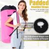 Backpack Laundry Bag, 115L Heavy Duty Extra Large College Laundry Backpack, Dirty Clothes Bag with Shoulder Straps, Laundry Hamper Bag with Drawstring Closure for College Dorm, Apartment Pink view 4