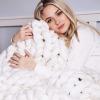 XWCG Chunky Knit Blanket Knitted Blanket Throw for Sofas Wool Blanket Knitted Blanket Throw Home Decor Gift Handmade Giant Soft Thick Chunky Knitted Blanket,White,100100cm view 1