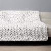 XWCG Chunky Knit Blanket Knitted Blanket Throw for Sofas Wool Blanket Knitted Blanket Throw Home Decor Gift Handmade Giant Soft Thick Chunky Knitted Blanket,White,100100cm view 3