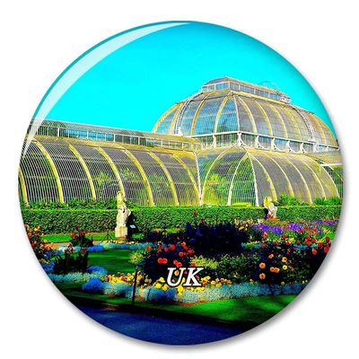 UK England Royal Botanic Gardens Kew Richmond-Upon-Thames Fridge Magnet Decorative Magnet Tourist City Travel Souvenir Collection Gift Strong Refrigerator Sticker