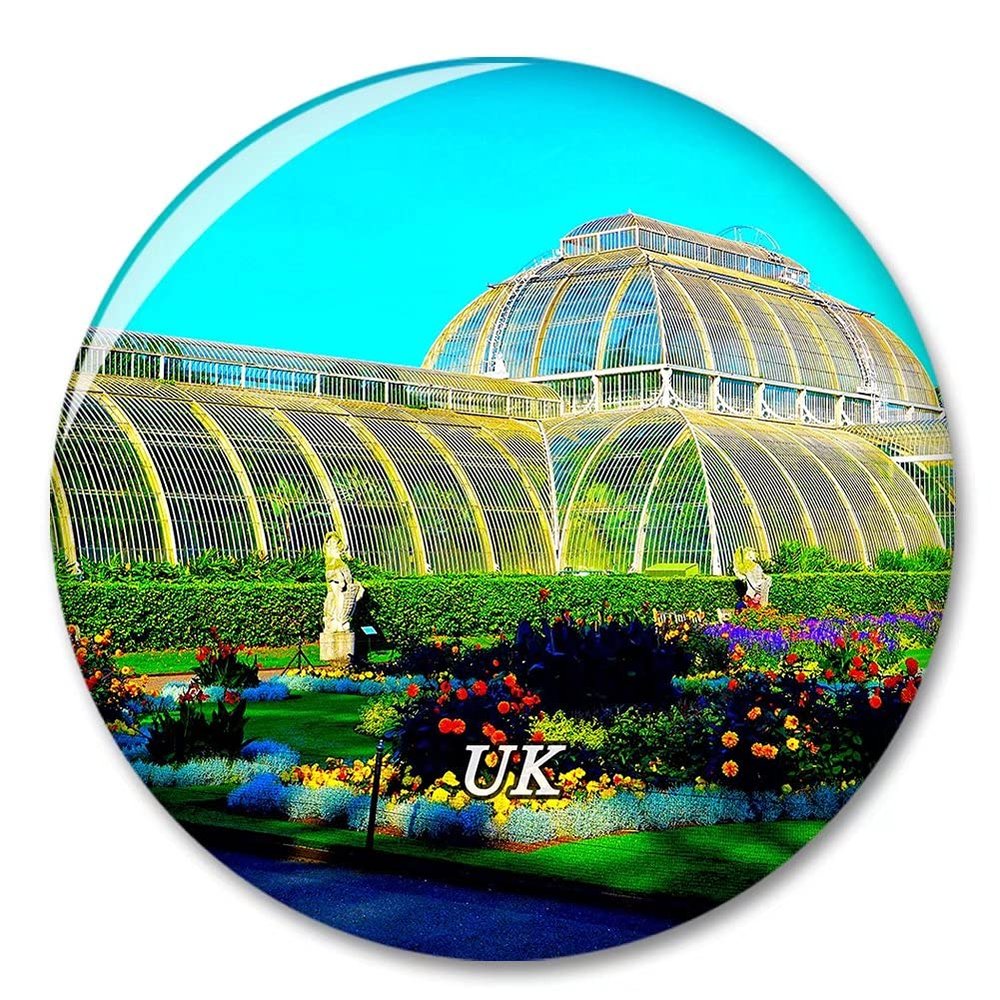 UK England Royal Botanic Gardens Kew Richmond-Upon-Thames Fridge Magnet Decorative Magnet Tourist City Travel Souvenir Collection Gift Strong Refrigerator Sticker