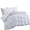 100% Pure Cotton Down Alternative Pinch Pleated Comforter Only, Twin/Twin XL Size 500 GSM with Corner Tabs, Fluffy and Soft Lightweight Baffle Box Pin Tuck Comforter Set(1 PC - White) view 1