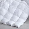 100% Pure Cotton Down Alternative Pinch Pleated Comforter Only, Twin/Twin XL Size 500 GSM with Corner Tabs, Fluffy and Soft Lightweight Baffle Box Pin Tuck Comforter Set(1 PC - White) view 3