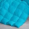 100% Pure Cotton Down Alternative Pinch Pleated Comforter Only, Oversized Queen Size 500 GSM with Corner Tabs, Fluffy and Soft Lightweight Baffle Box Pin Tuck Comforter Set(1 PC - Turquoise) view 3