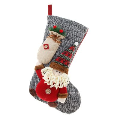 BESTOYARD Knitted Christmas Stocking Xmas Stocking Pouch Bags Holiday Bag Decor Christmas Tree Ornaments Xmas Tree Pendant Large Felt Child Non-Woven Fabric