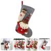 BESTOYARD Knitted Christmas Stocking Xmas Stocking Pouch Bags Holiday Bag Decor Christmas Tree Ornaments Xmas Tree Pendant Large Felt Child Non-Woven Fabric view 4