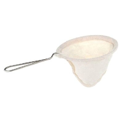Keaiduoa New Reusable Coffee Filter Bag Stainless Steel Handle Flannel Cloth Strainer Dropping Pot Mesh Basket Tools