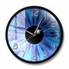 Blue Evil Eye Iris Pupil Printed Wall Clock for Optician Artwork Decor Silent Wall Watch Optometrist Gift-Metal_Frame_with_Acrylic_Glass view 1