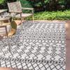JONATHAN Y Tribal Bohemian Indoor Outdoor Area Rug 3X5 Ivory/Black, Kafel for Backyard, Patio, Porch, Easy-Cleaning, High Traffic, Pet-Friendly, Non-Shedding (SMB130E-3) view 3