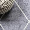 JONATHAN Y Cole Diamond Trellis Gray/White Runner Rug 2x8, Modern,Contemporary,Geometric,Casual, Easy-Cleaning for Living Room,Bedroom,Kitchen,Pet Friendly,Non-Shedding (SEU102F-28) view 3