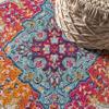 JONATHAN Y Boho Vintage Blue/Multi 5x8 Oval Area Rug, Bohemian Flair Medallion, Floral Easy-Cleaning High Traffic for Living Room, Bedroom, Kitchen, Pet-Friendly, Non Shedding (BMF106A-5OV) view 4