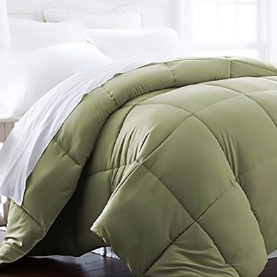 3 Piece Luxury Goose Down All Season Alternative Comforter King (106'' x 90'') Hotel Quality Comforter Sage Green