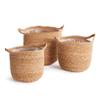 NAPA Home & Garden, SEAGRASS ROUND BASKETS WITH HANDLES, SET OF 3 view 1