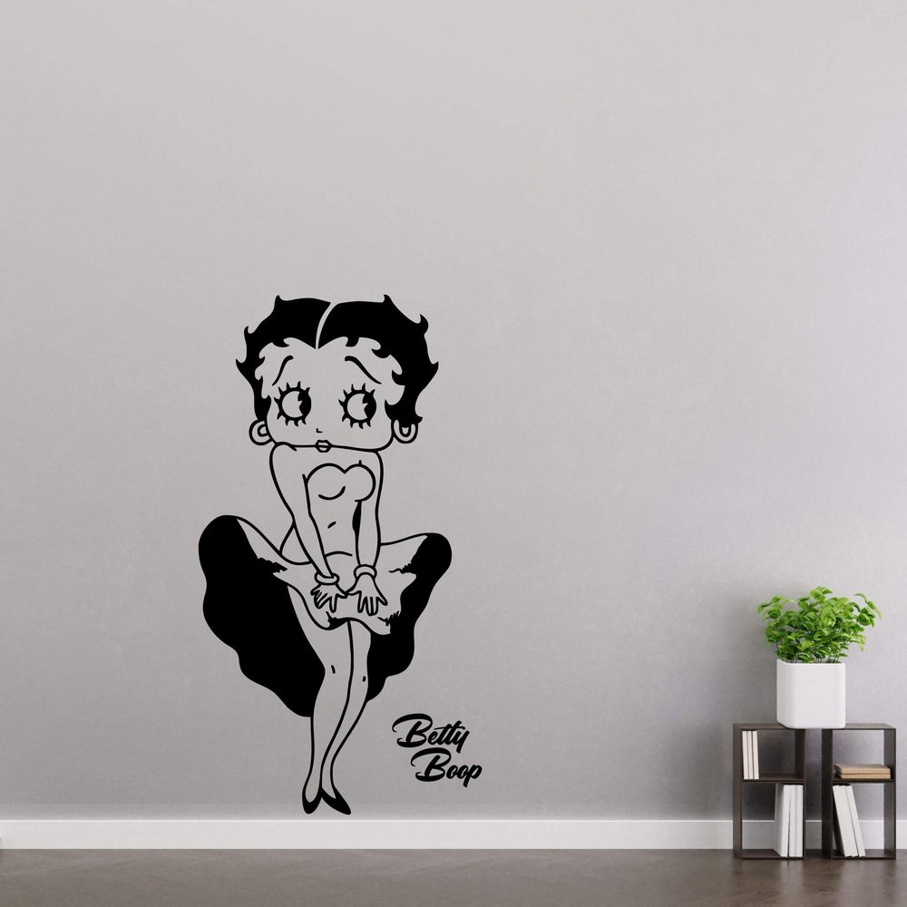 Vinyl Wall Decal: Icon Character Betty On Marilyn Famous Pose - 14" x 20" Kids Girls Room Bedroom Home Sticker Dcor