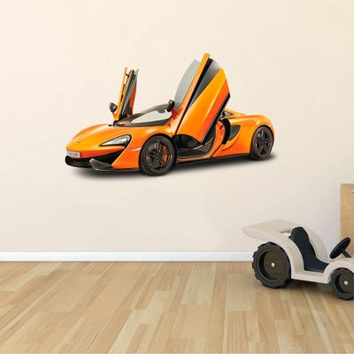 Vinyl Wall Decal: McLaren 570-GT Automobile | 19" x 30" Room Luxury Sports Super Car F1 Racing Automotive Team Bedroom Home Sticker Dcor