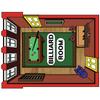 Vinyl Wall Decal: Billiard Room Clue Board Game - 28" x 28" Room Recreal Room 9 Ball 8 Ball Pool Snooker Room Bedroom Home Sticker Dcor view 1