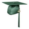 Endea Graduation Shiny Cap & Tassel (Hunter Green, 2025) view 1